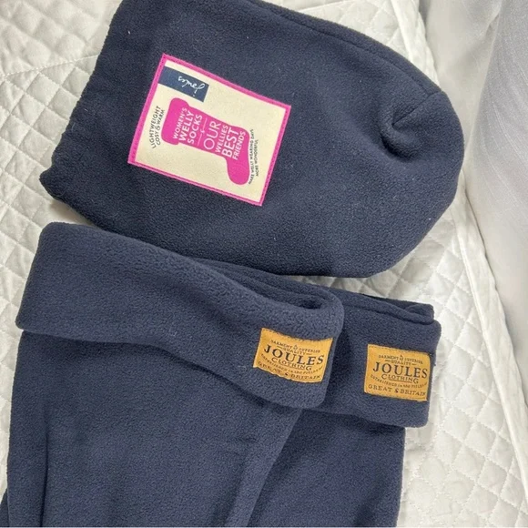 JOULES Welly socks - navy - size Large - Picture 4 of 5